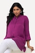 Bluse, Cupromix, Boxy, Hemdkragen, 3/4-Arm