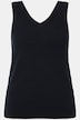 Pull 2-en-1 en maille côtelée, col en V, coton bio