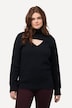 Pull 2-en-1 en maille côtelée, col en V, coton bio