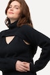 Pull 2-en-1 en maille côtelée, col en V, coton bio