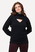 Pull 2-en-1 en maille côtelée, col en V, coton bio