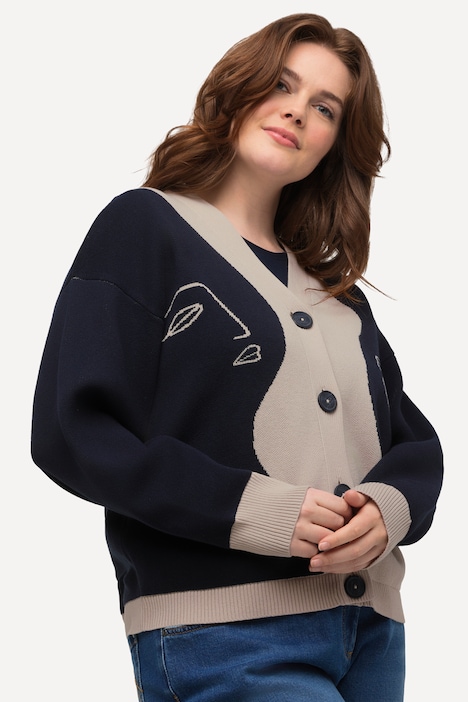 Eco Cotton Colorblock Cardigan Sweater | Cardigan | Cardigans
