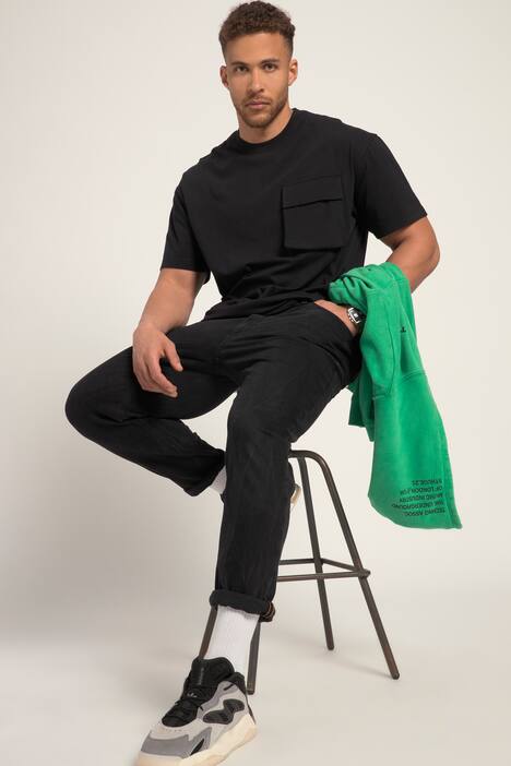 STHUGE T-Shirt, Halbarm, oversized, Brusttasche, bis 8 XL