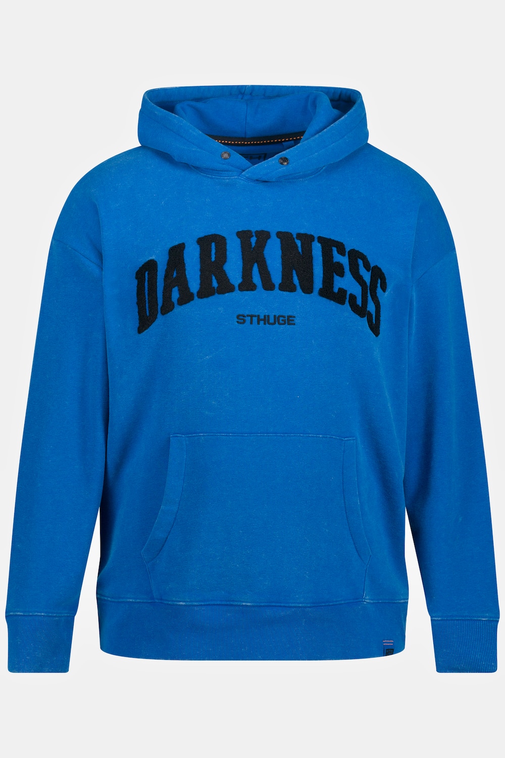 Sweat-shirt à capuche STHUGE, manches longues et imprimé, délavage acid washed - jusqu'au 8 XL