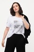 T-shirt dal taglio oversize con allacciatura, scollo a girocollo e mezze maniche