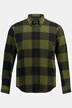STHUGE Karo-Flanellhemd, Langarm, Modern Fit, Buttondown-Kragen, bis 8 XL