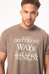 T-shirt, rękaw 1/2, oversize, acid washed, nadruk na piersi, w rozm. do 8XL