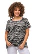 Tričko, vzorované, lodičkový výstřih, krátké rukávy
