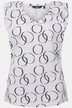 Circle Print Sleeveless V-Neck Tank