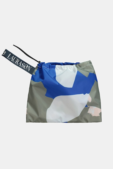 Funktions-Regencape, Unisex, Blätter Print, Kapuze