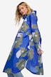 Funktions-Regencape, Unisex, Blätter Print, Kapuze