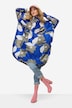Funktions-Regencape, Unisex, Blätter Print, Kapuze