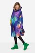Functional Rain Cape Unisex Color Print Hood