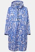 Funktions-Regencape, Unisex, grafischer Print, Kapuze