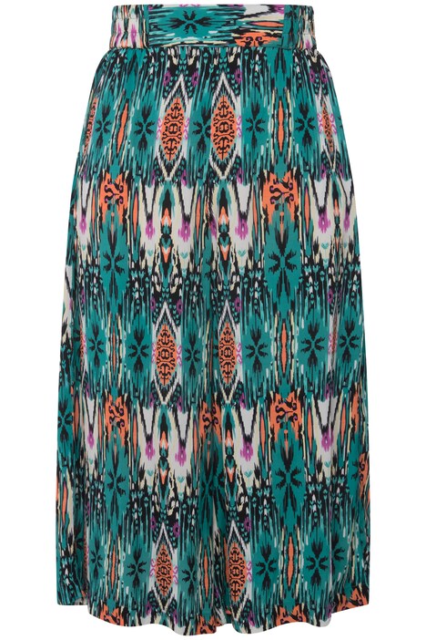 Neon Bohemian Print Wide Leg Culottes