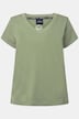 T-Shirt, kleiner Knoten Print, V-Ausschnitt, Halbarm, OEKO-TEX MIG