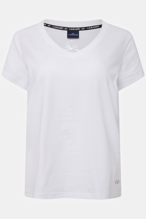 | Halbarm, Shirts kleiner OEKO-TEX Print, V-Ausschnitt, Knoten Shirts | MIG T-Shirt, T-