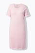 Nachthemd, kanten randen, ronde hals, korte mouw