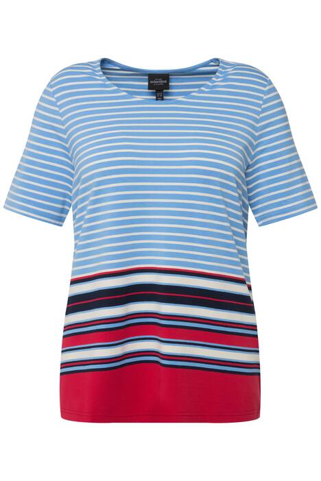 Tričko, pruhy, Classic, kulatý výstřih, krátké rukávy