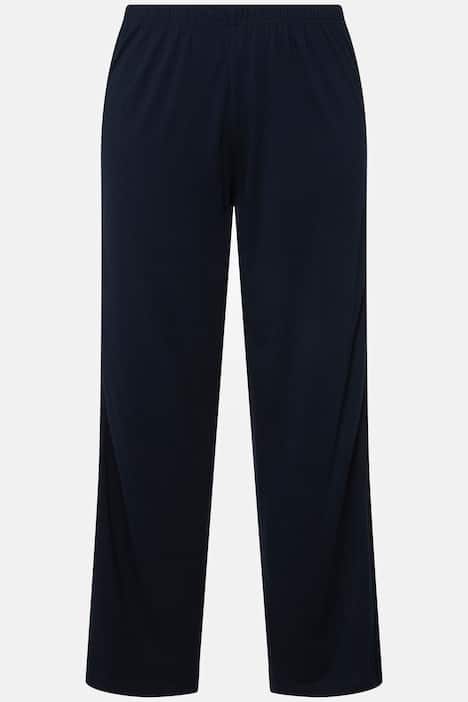 Schlafanzug, Satineinsatz, V-Ausschnitt, Halbarm