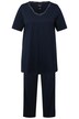 Pyžamo, dvoudílné, výstřih do V, krátké rukávy