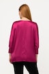 Bluse, Satin, V-udskæring, 3/4-flagermuseærmer