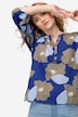 Bluse, Blüten Print, 3/4-Ärmel