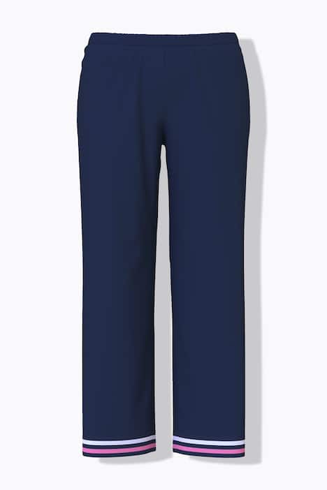 Pyjama, Streifendetails, V-Ausschnitt, 3/4-Arm