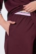 Pyjama, Streifendetails, V-Ausschnitt, 3/4-Arm