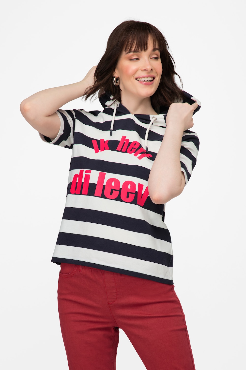 Große Größen T-Shirt, Damen, blau, Größe: XL, Baumwolle, LAURASON