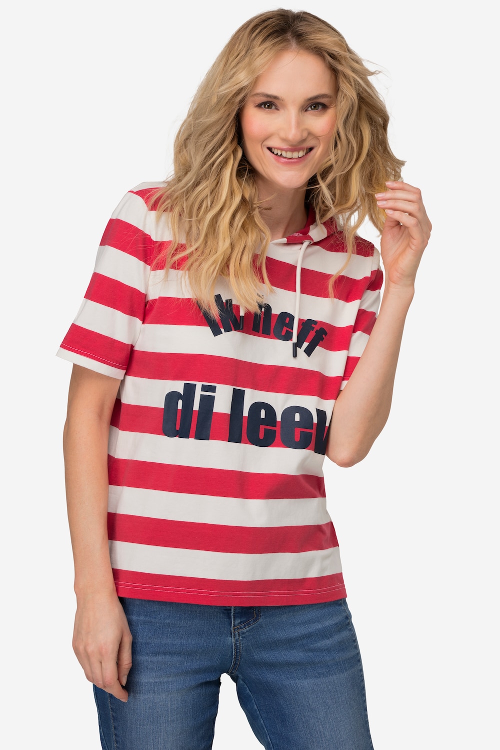 Thumbnail - Große Größen T-Shirt, Damen, rot, Größe: XXL, Baumwolle, LAURASON