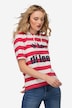 T-Shirt, Ringel, Statement, Halbarm
