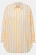 Hemd, oversized, Streifen, Hemdkragen, Langarm