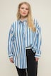Chemise oversize à rayures et manches longues