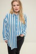 Chemise oversize à rayures et manches longues