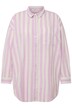 Košile, oversize, pruhy, límeček, dlouhé rukávy