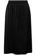 Midi sukně, A střih, elastický pas, lem vpředu zkrácený