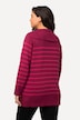 Pullover, Ringel, Troyerkragen, V-Ausschnitt, Langarm