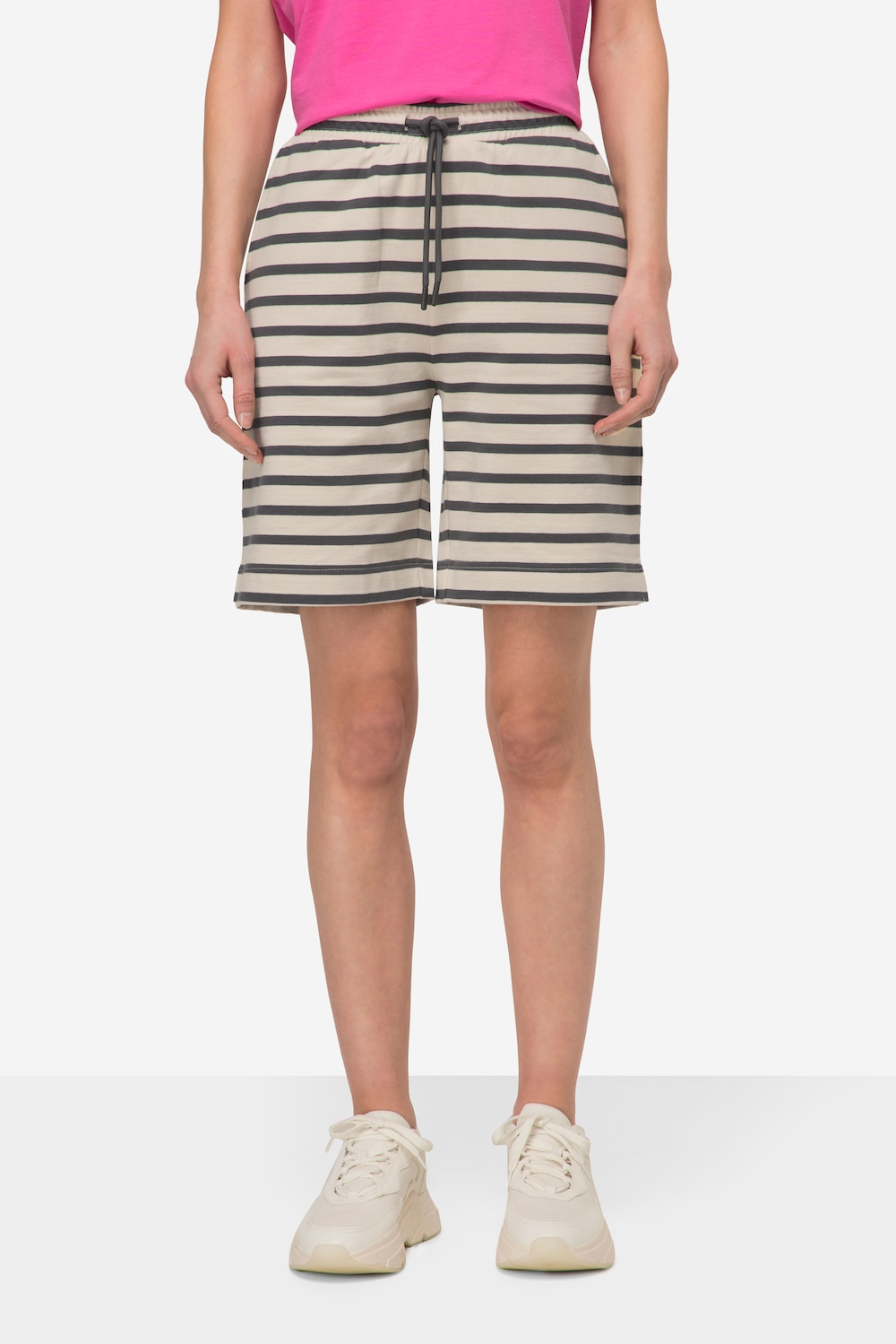 Große Größen Jogging-Shorts, Damen, braun, Größe: L, Baumwolle, LAURASON