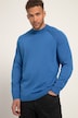 Pull STHUGE à manches longues, petit col cheminée et délavage stonewashed - jusqu'au 8 XL