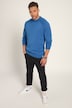 Pull STHUGE à manches longues, petit col cheminée et délavage stonewashed - jusqu'au 8 XL