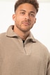 Pull STHUGE à manches longues, laine mélangée, col cheminée avec fermeture zippée - jusqu'au 8 XL