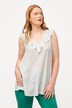 Ruffled V-Neck A-Line Tank