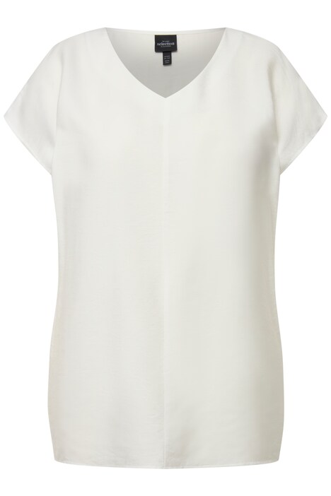 Tunika, oversize, výstřih do V, krátké rukávy