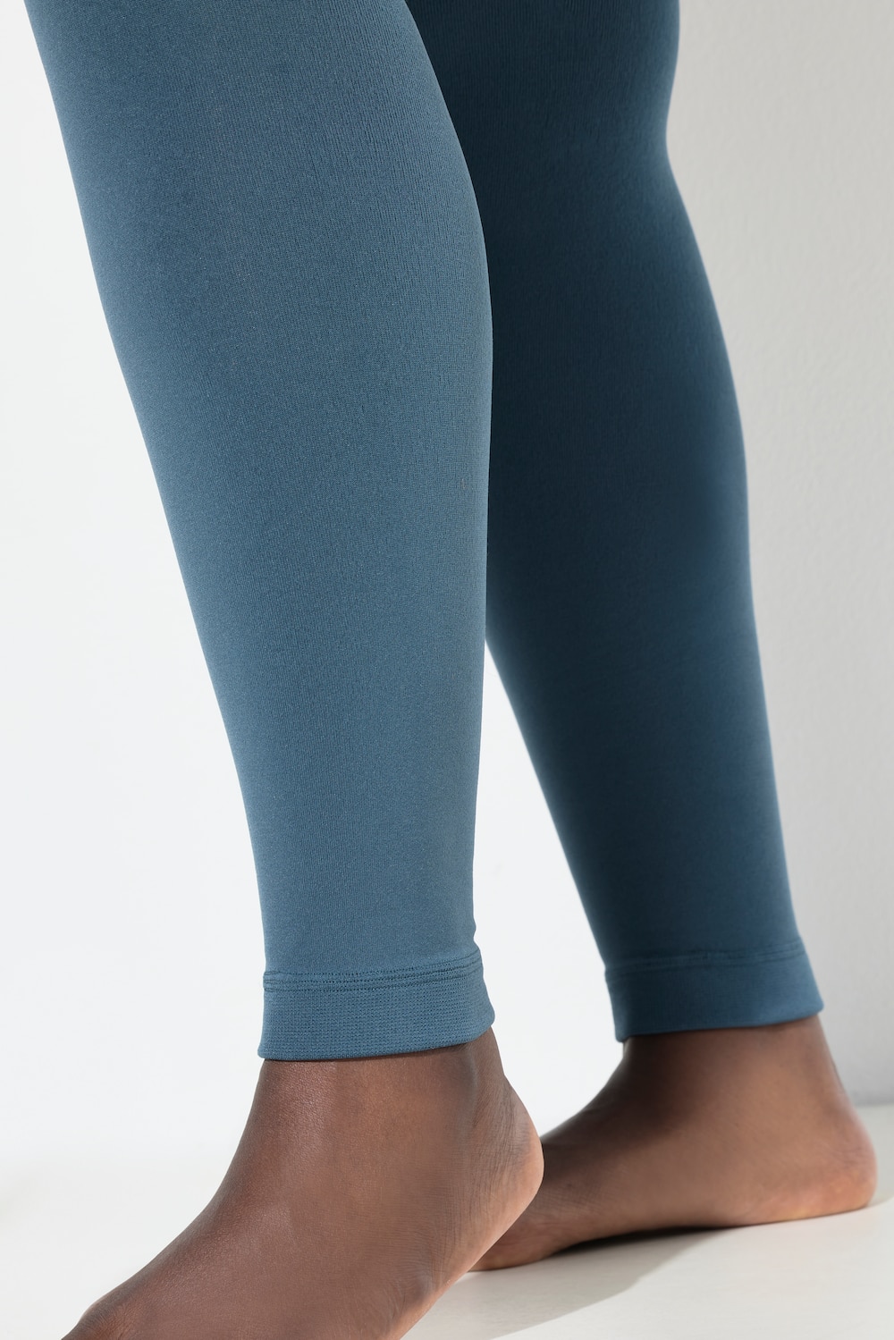 Stora storlekar Termo-strumpleggings, Dam, turkos, storlek: 50/52, Polyester, Ulla Popken