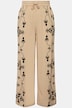 palazzobroek, wide fit, stiksels, elastische band
