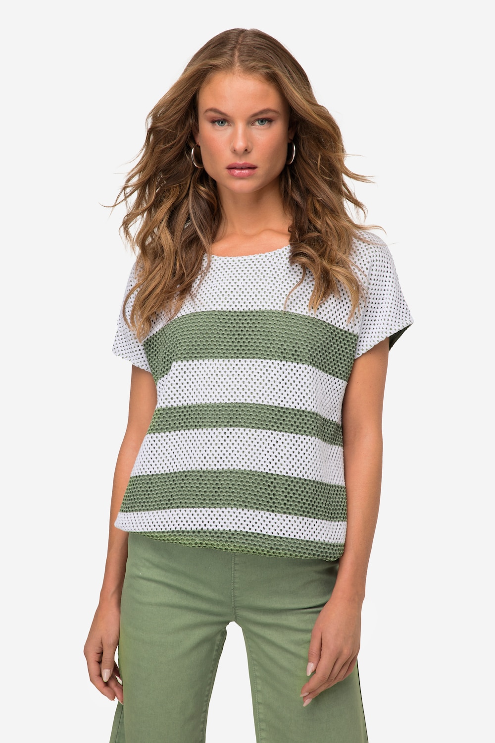 Große Größen Sweatshirt, Damen, grün, Größe: XL, Viskose, LAURASON