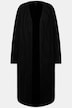 Long-Strickjacke, Wellen-Design, V-Ausschnitt, 1/1-Arm