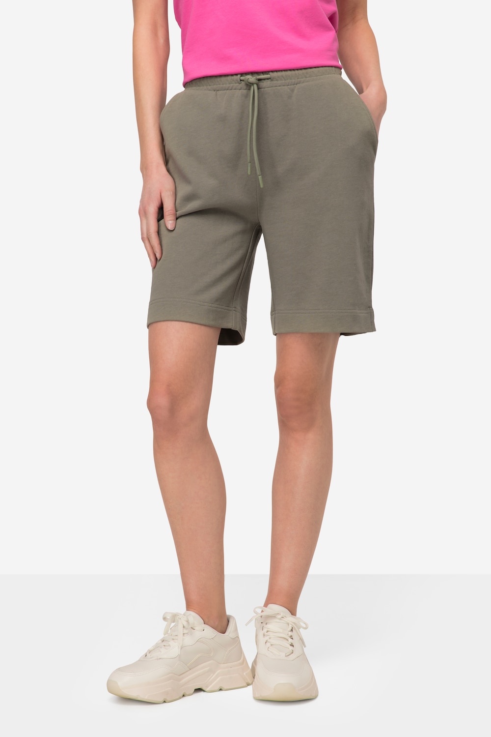 Große Größen Jogging-Shorts, Damen, braun, Größe: M, Baumwolle, LAURASON