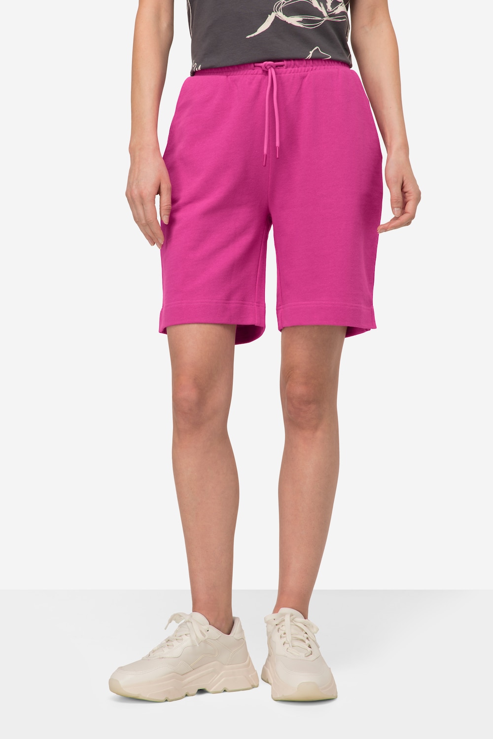 Große Größen Jogging-Shorts, Damen, rosa, Größe: S, Baumwolle, LAURASON